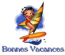 Gifs Bonnes vacances Betty Boop